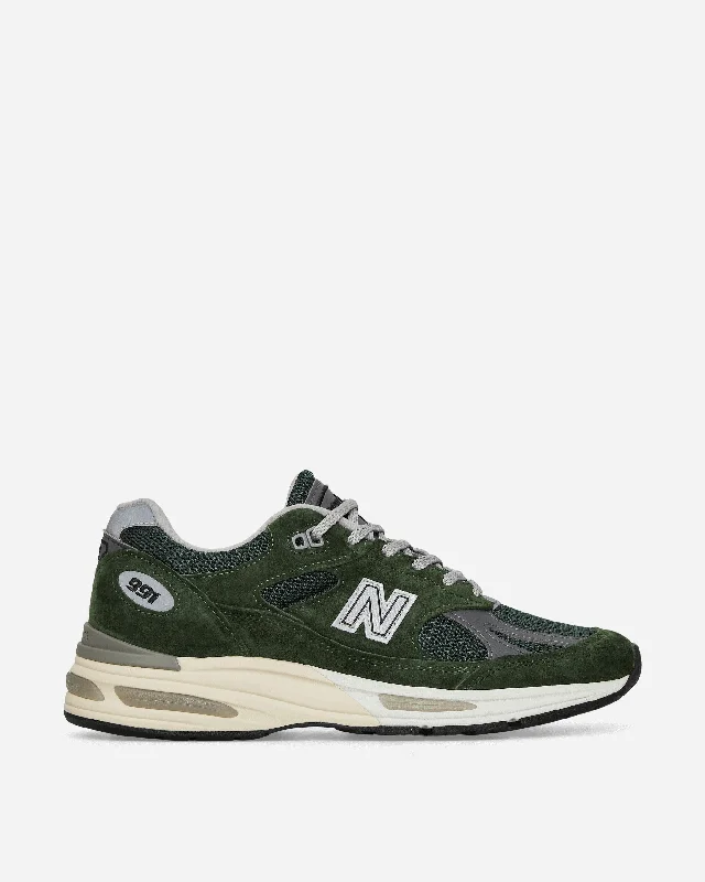 MADE in UK 991v2 Sneakers Kombu Green / Black Forest / Smoked Pearl