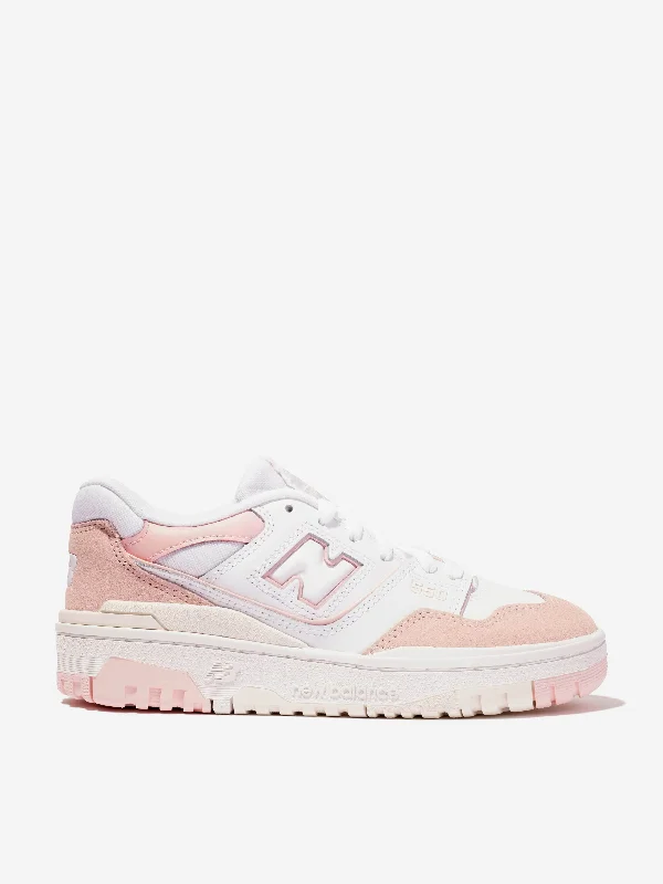 New Balance Girls 550 Logo Trainers in Pink