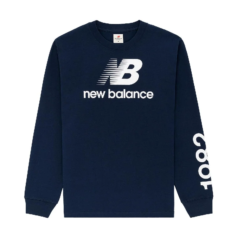 In USA Heritage L/S Tee 'Natural Indigo'