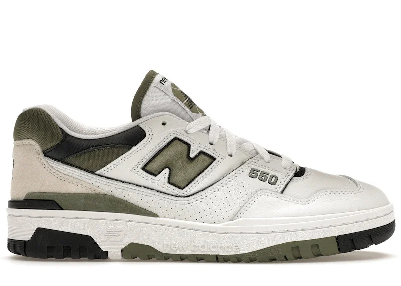 New Balance 550 White Dark Olivine