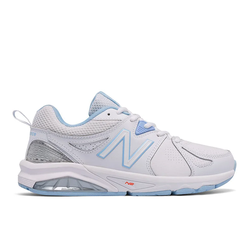 857v2 - White with Light Blue - Women's