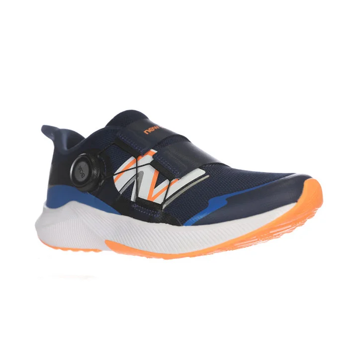 Big Boy New Balance Dynasoft Reveal v4 Boa in Nb Navy/Hot Mango