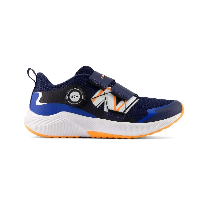 New Balance Boy's (Preschool) DynaSoft Reveal v4 BOA Navy/Mango Velcro