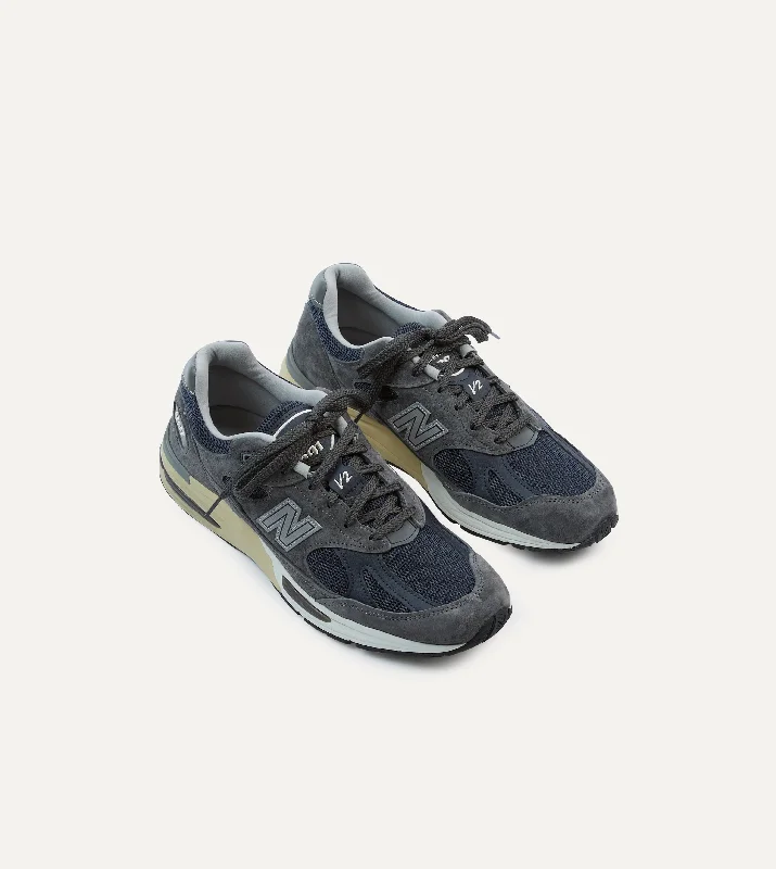 New Balance Dark Gull Grey Made in UK 991v2 Trainers