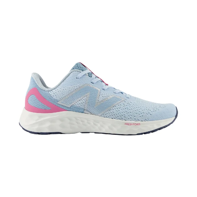 New Balance Girl's (Grade School) Fresh Foam Arishi v4 GPARIYB4 Quarry Blue/Real Pink/Chrome Blue