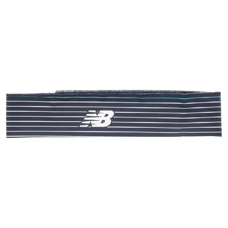 Tennis Headband Blue and White Stripe