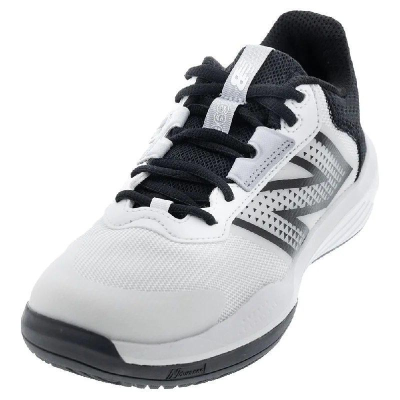 Women's 696v6 B Width Tennis Shoes White and Black