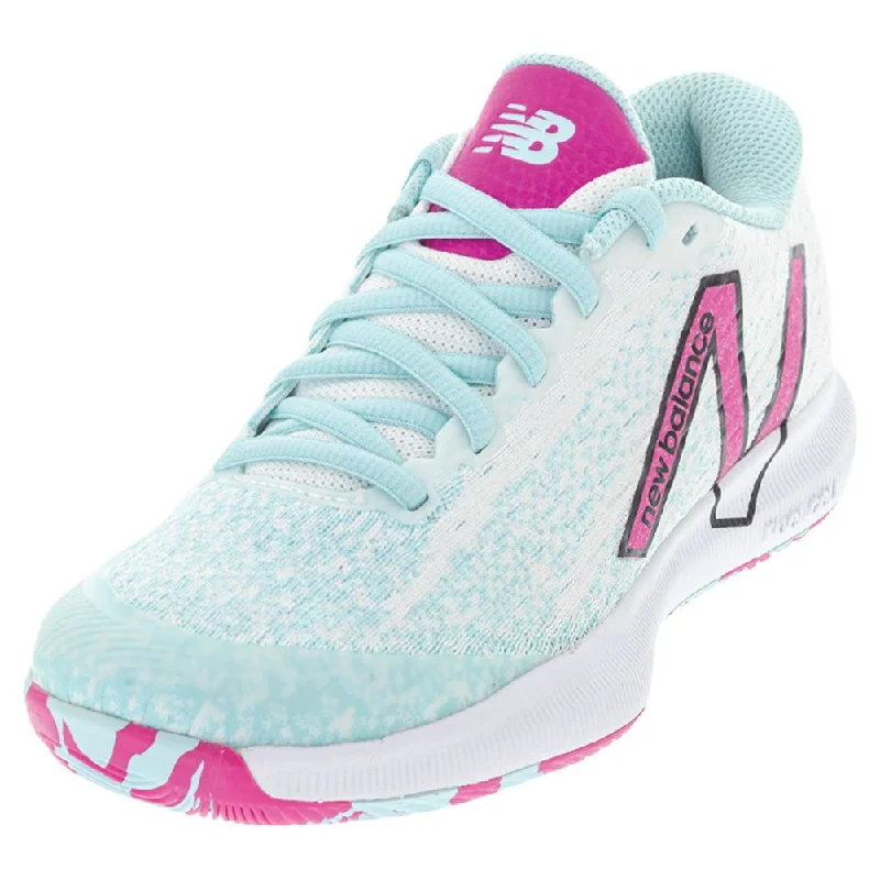 Women's FuelCell 996v4.5 B Width Tennis Shoes White and Pink Glo