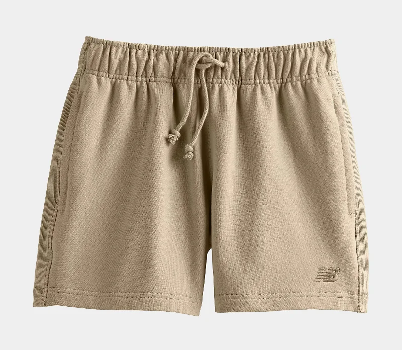 Athletics French Terry Mens Shorts (Beige)